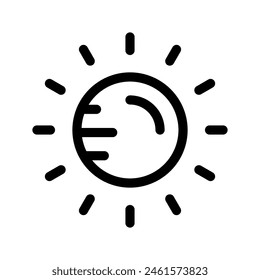 Sun Icon Vector Symbol Design Illustration