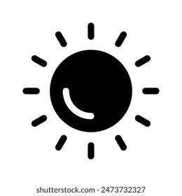 Sun Icon Vector Symbol Design Illustration