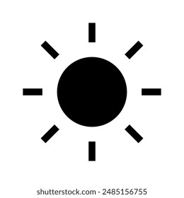 Sun Icon Vector Symbol Design Illustration
