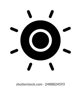 Sun Icon Vector Symbol Design Illustration