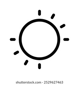 Sun Icon Vector Symbol Design Illustration