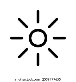 Ilustração de design de símbolo de vetor de ícone do Sol