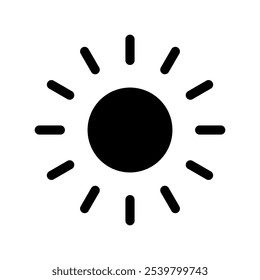Sun Icon Vector Symbol Design Illustration