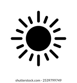 Ilustración de diseño de símbolo de Vector de icono de sol
