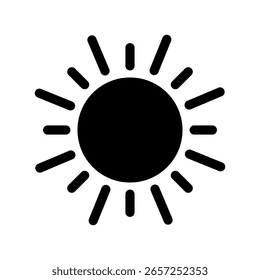Ilustración de diseño de símbolo de Vector de icono de sol