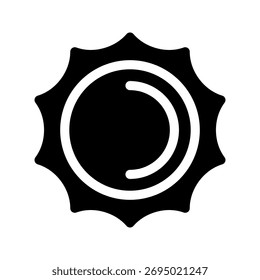 Sun Icon Vector Symbol Design Illustration