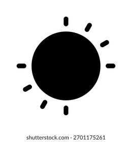 Ilustração de design de símbolo de vetor de ícone do Sol