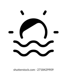 Ilustração de design de símbolo de vetor de ícone do Sol