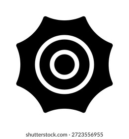 Ilustração de design de símbolo de vetor de ícone do Sol