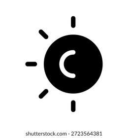 Ilustração de design de símbolo de vetor de ícone do Sol