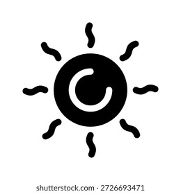Ilustración de diseño de símbolo de Vector de icono de sol