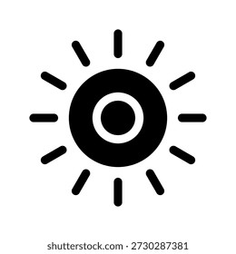 Ilustración de diseño de símbolo de Vector de icono de sol