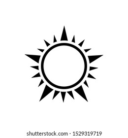 Sun icon vector symbol illustration eps 10