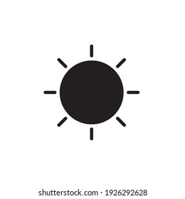 sun icon vector symbol illustration