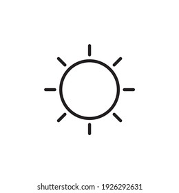 ilustración de símbolo de vector de icono solar