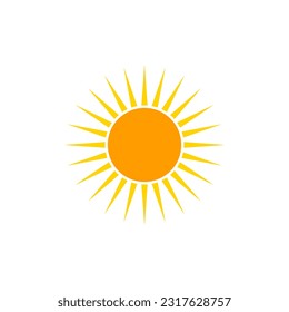 sun icon vector template. for clip art, graphic elements, digital drawing, and many more.  