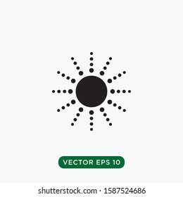 sun icon vector template design concept