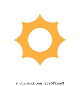 sun icon vector template illustration logo design