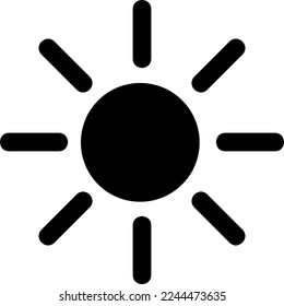 sun icon vector trendy design on white background..eps
