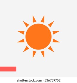 sun icon vector, weather
