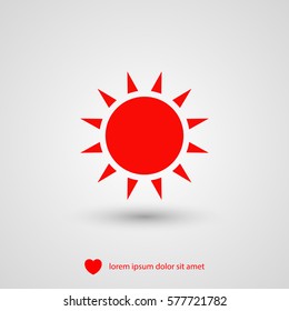 sun icon vector, weather