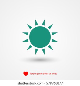sun icon vector, weather