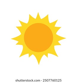 Sun icon vector. The Weather category. summer, sunlight.