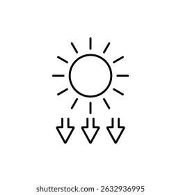 Vector del icono del Clima Logotipo de la ilustración del símbolo