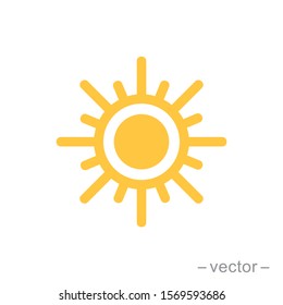 Sun icon vector for your web design, logo, UI. illustration