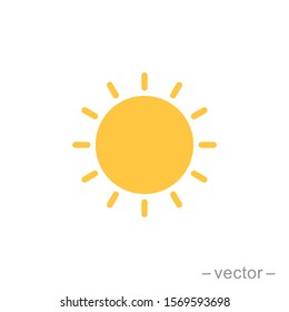Sun icon vector for your web design, logo, UI. illustration