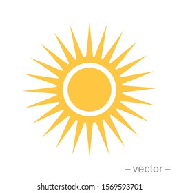 Sun icon vector for your web design, logo, UI. illustration - Shutterstock ID 1569593701