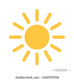 Sun icon vector for your web design, logo, UI. illustration