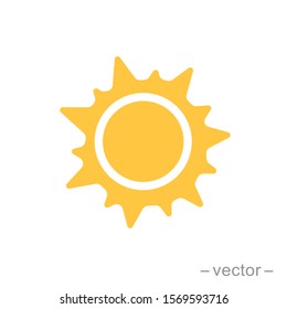 Sun icon vector for your web design, logo, UI. illustration