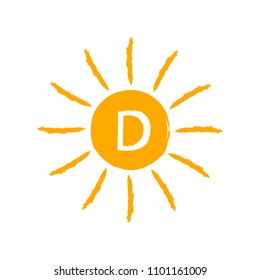Sun icon vitamin D