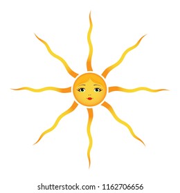 sun icon, weather forecast icon, sun vector seasons sunny weather, sunny weather icon illustration