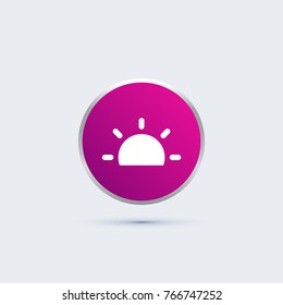 sun icon. weather sign