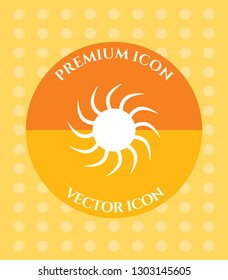 Sun Icon for Web. Application, Software & Graphic Design.