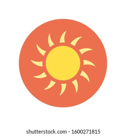 Sun Icon for Web and Graphic Design Projects