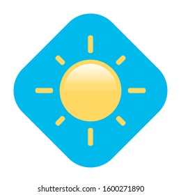 Sun Icon for Web and Graphic Design Projects