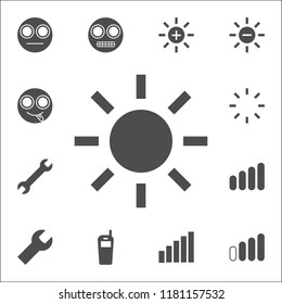 the sun icon. web icons universal set for web and mobile