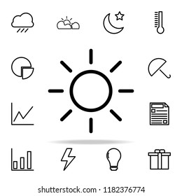 the sun icon. web icons universal set for web and mobile on white background