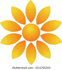 Sun icon. Yellow sun star icon. Summer, Sunlight, Nature, Sky. Vector illustration isolated design.