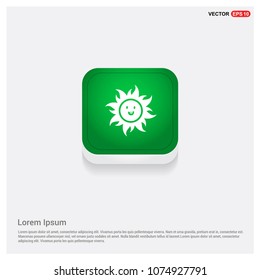 Sun IconGreen Web Button