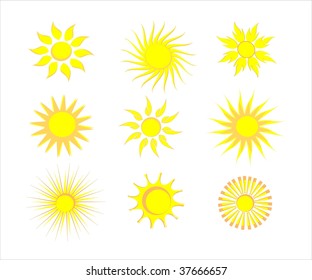 Sun icons
