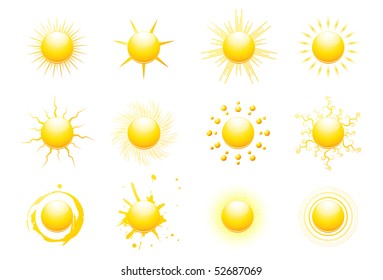 Sun icons