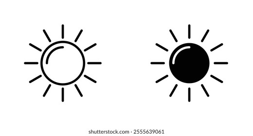 Sun icons for app and websites.