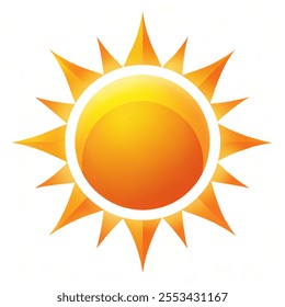 Sun icons. Elements for design vector. Sunshine, Sunset, vector illustration. Vector illustration with background white.