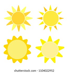 Sun icons set