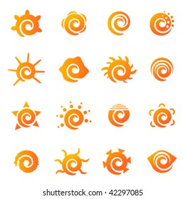 sun icons set