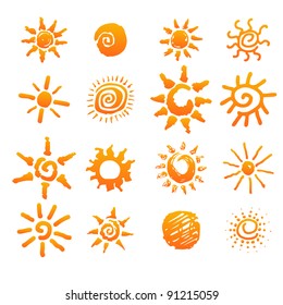 sun icons set